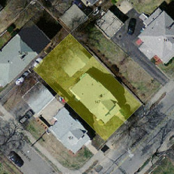 147 Linwood Ave, Newton MA  02460-1428 aerial view