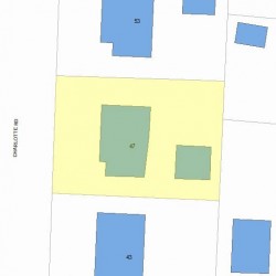47 Charlotte Rd, Newton MA 02459-1707 plot plan