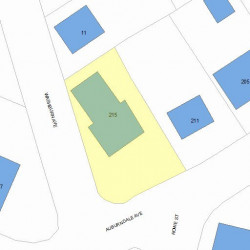 215 Auburndale Ave, Newton MA 02466-1602 plot plan