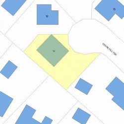 14 Churchill Ter, Newton MA 02460-1408 plot plan