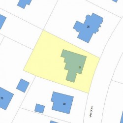 31 Varick Rd, Newton MA 02468-1304 plot plan