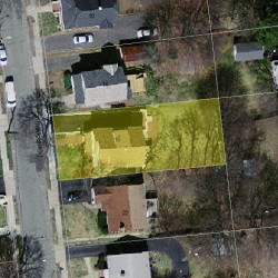 18 Owatonna St, Newton MA  02466-1411 aerial view