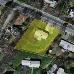 361 Dedham St, Newton MA  02459-2902 aerial view