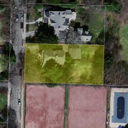 47 Windsor Rd, Newton MA  02468-1504 aerial view