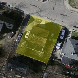 68 Gardner St, Newton MA 02458-1405 aerial view