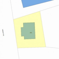 416 Langley Rd, Newton MA 02459-2354 plot plan