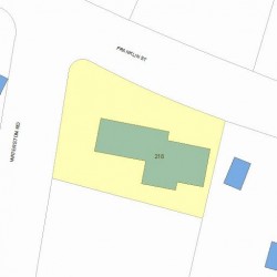 218 Franklin St, Newton MA 02458-2330 plot plan