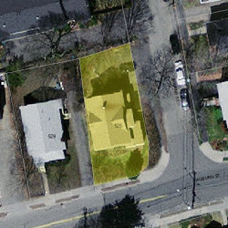 525 Auburn St, Newton MA  02466-1739 aerial view