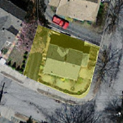 15 Williams St, Newton MA  02464-1328 aerial view