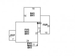 22 Farmington Rd, Newton MA  02465-1107 floor plan