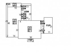 87 Woodward St, Newton MA 02461-1310 floor plan