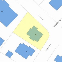 48 Billings Park, Newton MA 02458-2013 plot plan