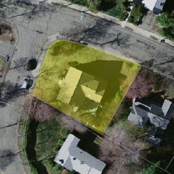 4 Village Cir, Newton MA  02459-3071 aerial view