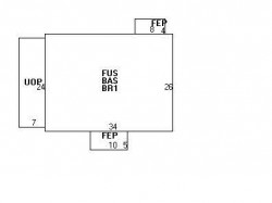 71 Clinton Pl, Newton MA  02459-1117 floor plan