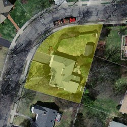 100 Wendell Rd, Newton MA 02459-2947 aerial view