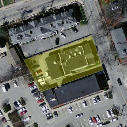 429 Cherry St, Newton MA 02465-2012 aerial view