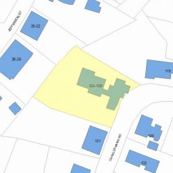123 Charlesbank Rd, Newton MA 02458-1738 plot plan