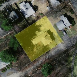 117 Wallace St, Newton MA 02461-1924 aerial view