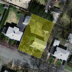 16 King St, Newton MA 02466-1204 aerial view