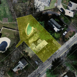 557 Chestnut St, Newton MA 02468-1225 aerial view