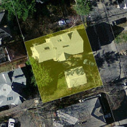 9 Bacon St, Newton MA 02458-1615 aerial view