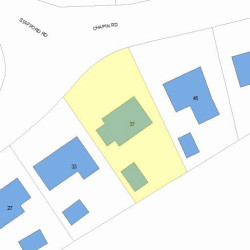 37 Chapin Rd, Newton MA  02459-1806 plot plan
