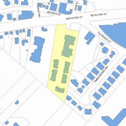 342 Boylston St, Newton MA 02459-2859 plot plan