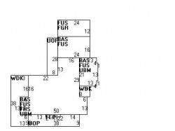 217 Bellevue St, Newton MA  02458-1812 floor plan