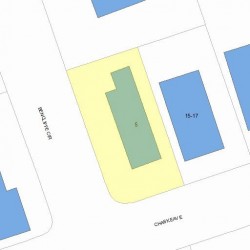 5 Bencliffe Cir, Newton MA 02466-1101 plot plan