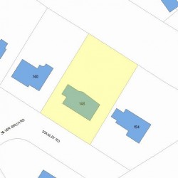 148 Stanley Rd, Newton MA  02468-2325 plot plan