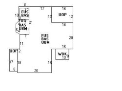 47 Clinton Pl, Newton MA  02459-1117 floor plan