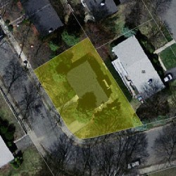 60 Hazelhurst Ave, Newton MA  02465-1341 aerial view