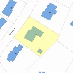 58 Druid Hill Rd, Newton MA  02461-2023 plot plan