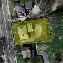 814 Chestnut St, Newton MA 02468-2039 aerial view