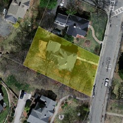 119 Hancock St, Newton MA 02466-2217 aerial view