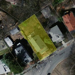 139 Rowe St, Newton MA 02466-1527 aerial view
