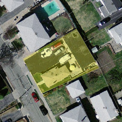 38 Colonial Ave, Newton MA  02460-1215 aerial view