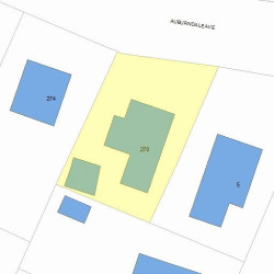 270 Auburndale Ave, Newton MA 02466-1622 plot plan