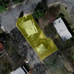 23 Hazelhurst Ave, Newton MA 02465-1342 aerial view