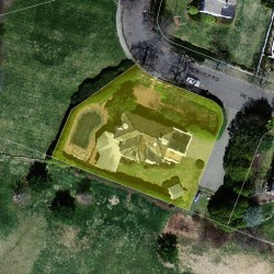 51 Pickwick Rd, Newton MA 02465-2818 aerial view