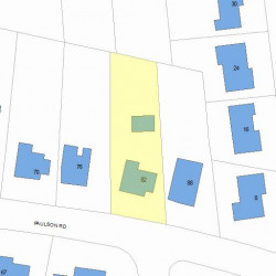 82 Paulson Rd, Newton MA 02468-1028 plot plan