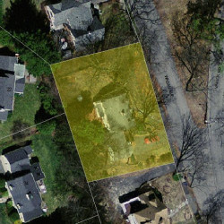 372 Waban Ave, Newton MA 02468-1332 aerial view