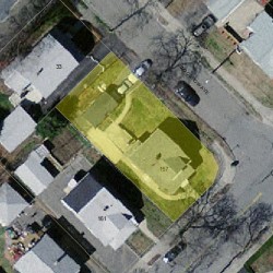 157 Linwood Ave, Newton MA 02460-1430 aerial view