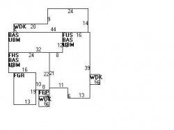 269 Jackson St, Newton MA  02459-2523 floor plan