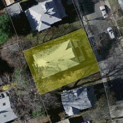 25 Washburn St, Newton MA 02458-1303 aerial view