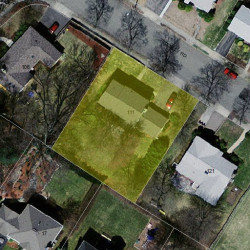 111 Stanley Rd, Newton MA  02468-2315 aerial view