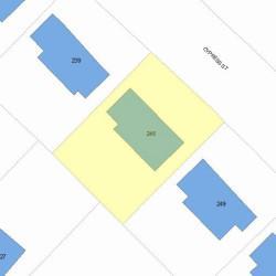 245 Cypress St, Newton MA 02459-2226 plot plan