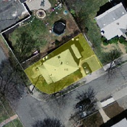 115 Harding St, Newton MA 02465-1339 aerial view