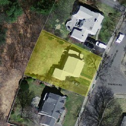 12 Clearwater Rd, Newton MA  02462-1104 aerial view