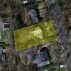 21 Gammons Rd, Newton MA  02468-1215 aerial view